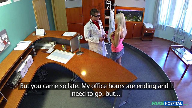 Blanche Bradburry, Sexy Blonde Patient, Devours Doctor's Big Cock in Steamy Blowjob Before Inten
