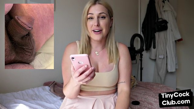 SPH busty solo woman talks dirty about loser's small cock