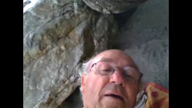 grandpa on the beach