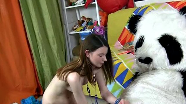 Fucked a young artist with his new toy