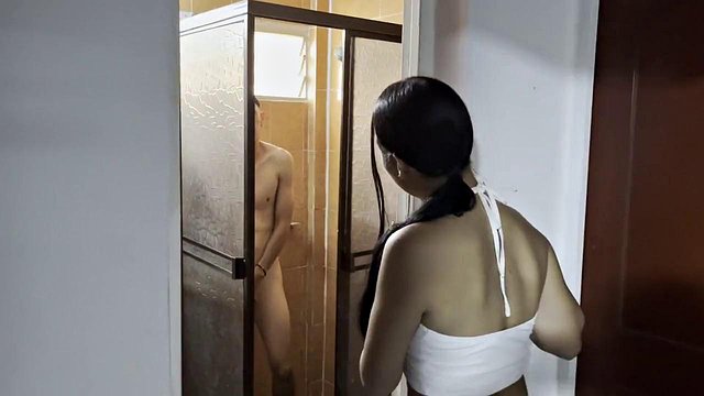 Artemisa74 Bursts Into Stepbrother's House And Catches Him Naked In The Bathroom Showering Wild