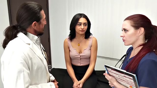 Lucky patient fucked in threesome by a perverted doctor