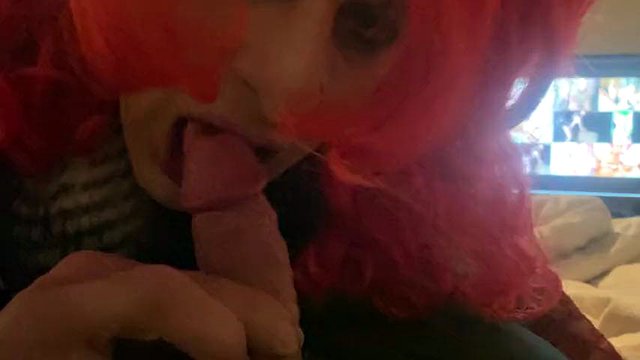 Dressed like a Hooker and Horny for a Cum Facial