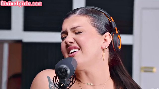 Tgirl Goddess Interracial Duo Fuck In Singing Booth