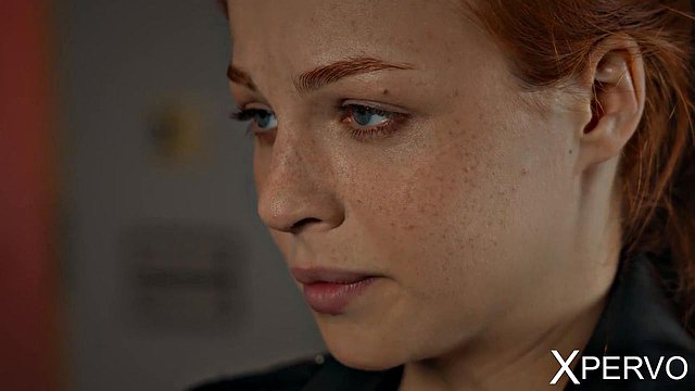 Master Owns Submissive Redhead Sofia Rivers' Body in Deep-Throat Cowgirl Roleplay