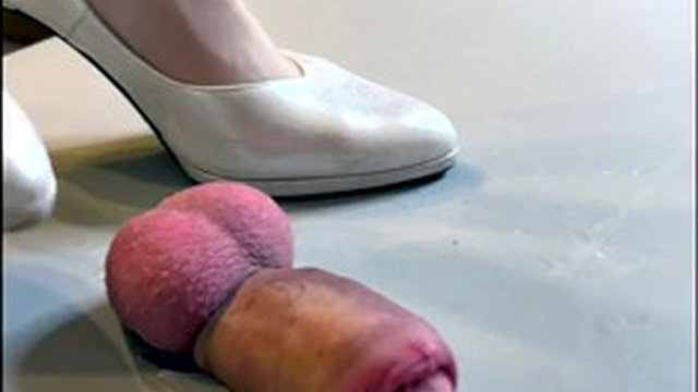 After the cum trampling party - the wedding dance is over, the cock punishment party begins! - close view