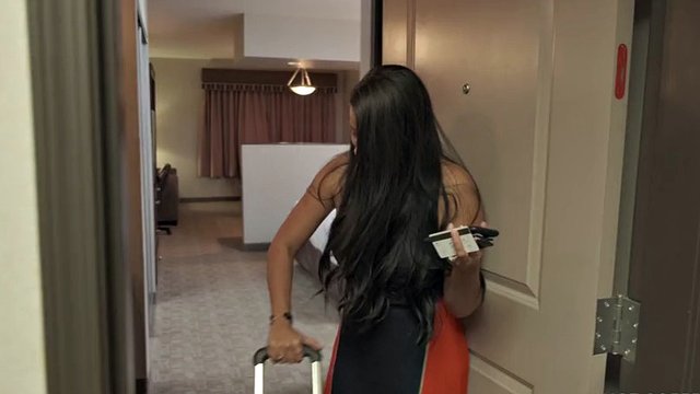 Stepmom seduces her stepson in the hotel room and he fucks her dry