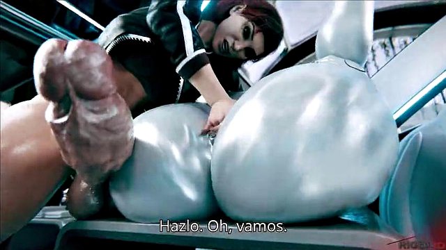 Rigid3d D3d Lynya Intense Double Penetration: Hot Big-ass Babe Takes Two Cocks in Hardcore Doggy Style Pleasure