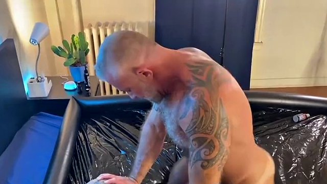 Hairy daddy Lance Charger barebacks submissive jock BadKid