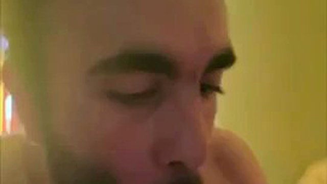 Arab whore swallows married daddy with big white cock