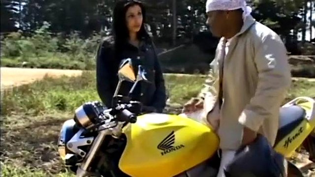 Biker chick penetrated in her tight little ass