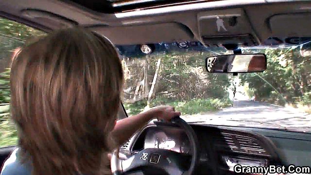 70-Year-Old Big-Tits Granny Pounded Roadside