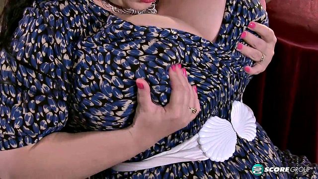 Natalie Fiore's Big Tits Striptease