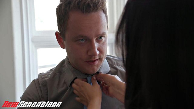 Mila Monet Rides Van Wylde in Bondage for Cumshot
