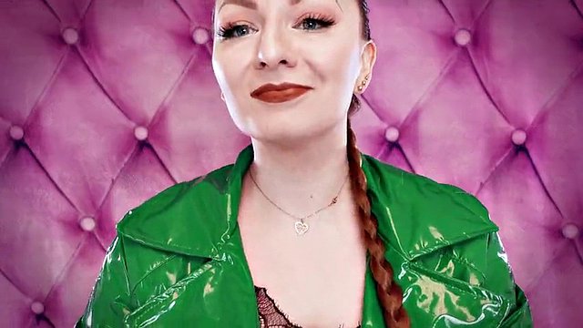 ASMR video: nitrile and oil gloves - Glaminatrix fetish Arya Grander - great relaxation sexy sound POV