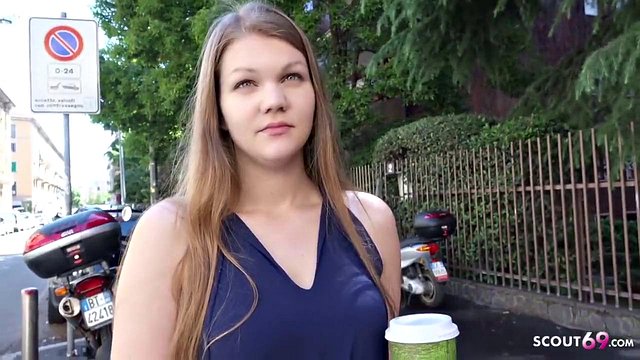 College Cutie Amanda Takes Big Cock Anal in Casting