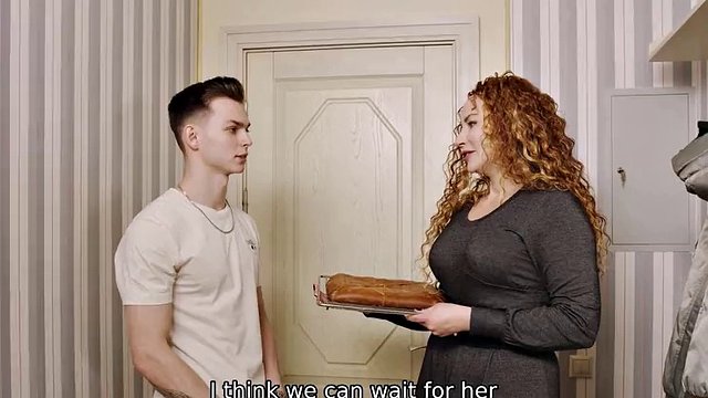 SHAME4K. He seduced and possessed his stepmother's friend with curly hair, Tanya Foxxx.