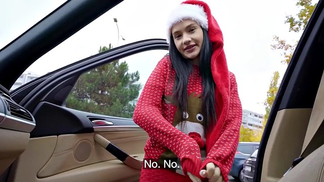 Picked up POIV skinny girl fucked in need of money 4 Christmas