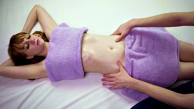 Multiple Squirting Orgasms Oil Massage. Tit Oil Massage