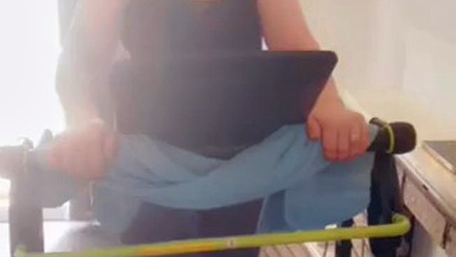 Stepmom on the treadmill runs like a slutty bitch