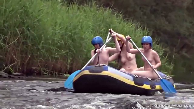 Anna Pierceson, Taliah Mac, Big Asses And Tits Bouncing In Wild Water Rafting Threesome