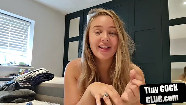 Bigtit sph domina teasing small cocks while showing tits off