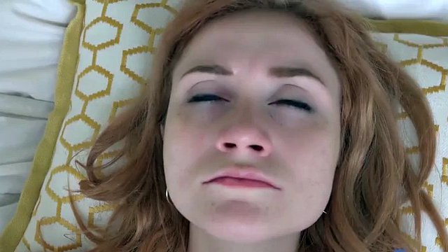 Skinny amateur redhead with small tits and braces gets her pussy eaten and rides dick (POV) Scarlet Skies