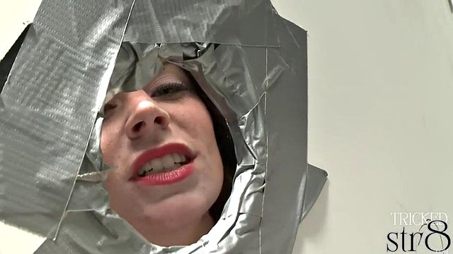 Fooled skinny str8 guy in glory hole
