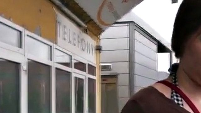 Big tits Czech girl banged at the bus stop for some money