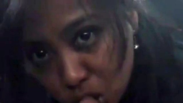 Asian girl sucks cock and swallows cum in a parked car