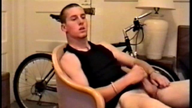 Adam strips down to reveal his toned skater body and leans back for a much needed jerk. He wraps his fist around his limp flesh and with a few punches and ass Adam pushes himself to full hard.