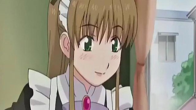 Criada anime japonesa pillada masturbándose