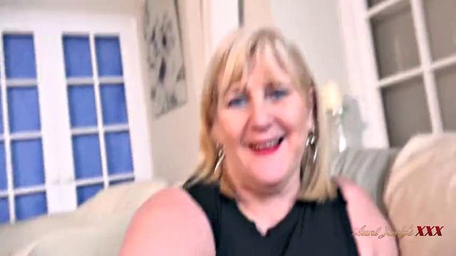 AuntJudysXXX - Your Hot Date with Busty Hairy Mature BBW Catherine Can