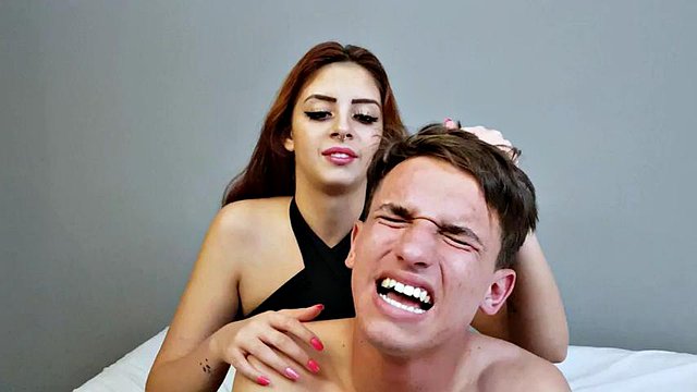 Bondage Tiedup tape gagged bound and femdom by girlfriend