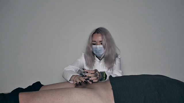 medical examination of a flaccid penis