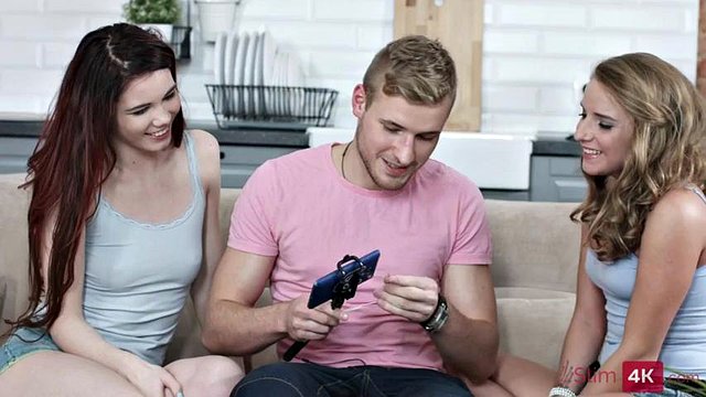 Snapping selfies makes them horny by Slim4K: Teen, Blowjob & Anal Porn