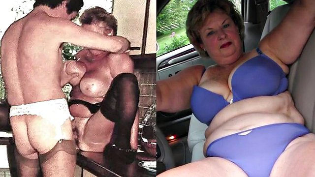 Grandma's huge tits jerk off to the beat challenge #4