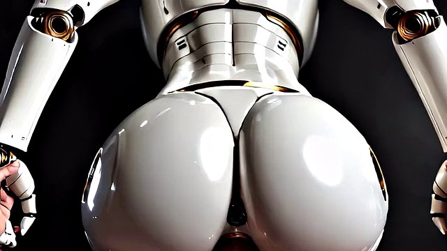性愛機器人從背後操並想射進去 - 特寫 POV AI