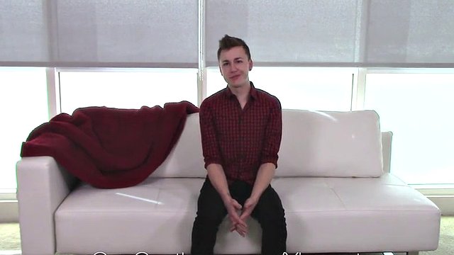 Young twink blows a dick and gets a fat facial