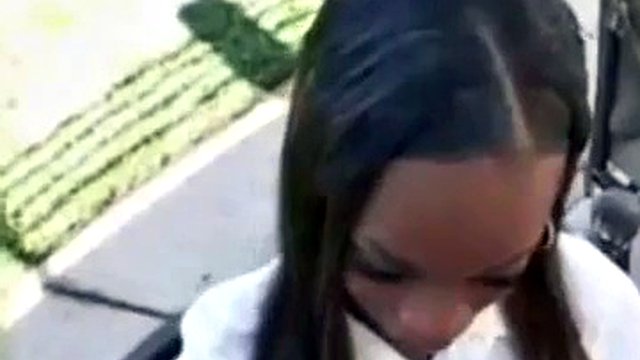 Super beautiful ebony teen gets creampied by white guy