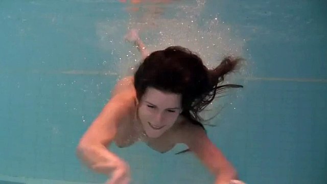 Erotic underwater show of Natalia