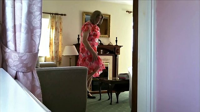 Mature gay perv loves dressing himself as an old l
