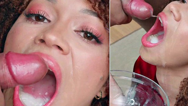 PB#Mix1 Cam1 + Cam2 Split Screen: Blowjob, Cumshot & Big Dick Porn
