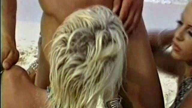 Olivia and Jordan St James threesome on the beach