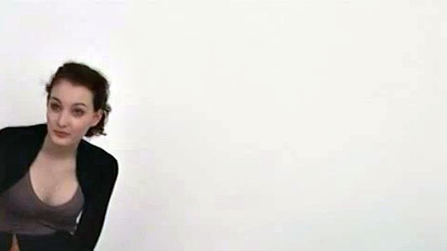 First facial during casting for extremely shy czech