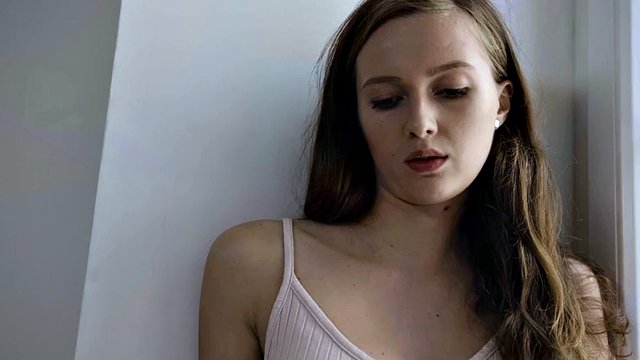 21 NATURALS - Petite Teen Stacy Cruz Welcome Her Man By Masturbating Herself