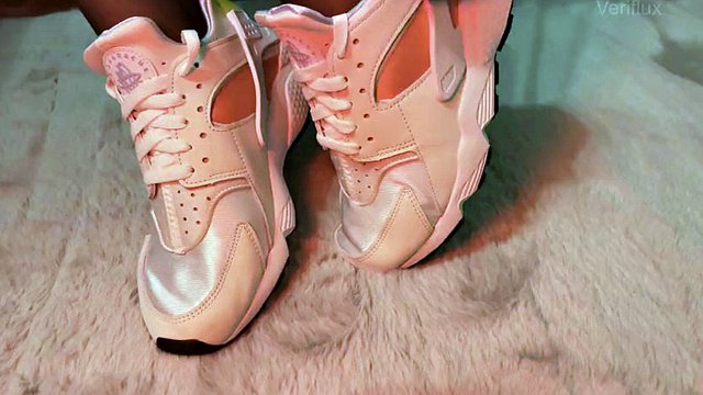 I love wearing nylons in my Nike sneakers.