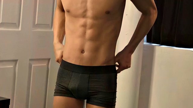 Stud police officer barebacks gay Asian twink anally