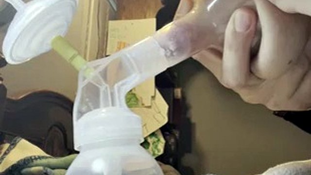 Lait pompé