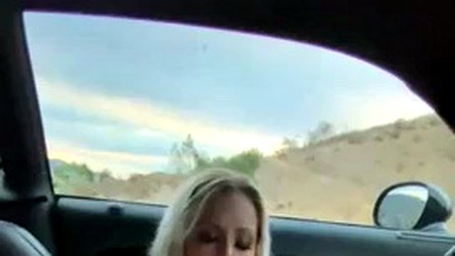 nina plays with herself in her car